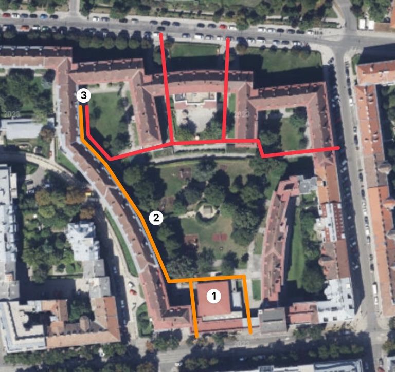 Interaktive Karte mit Wegbeschreibung (Mobile Version) Wegbeschreibung zur Praxis Sandra Lehner - Mobile Kartenansicht